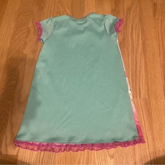 Disney Frozen Sleep Dress Elsa Anna 4T Pajama Blue White - Picture 3 of 4